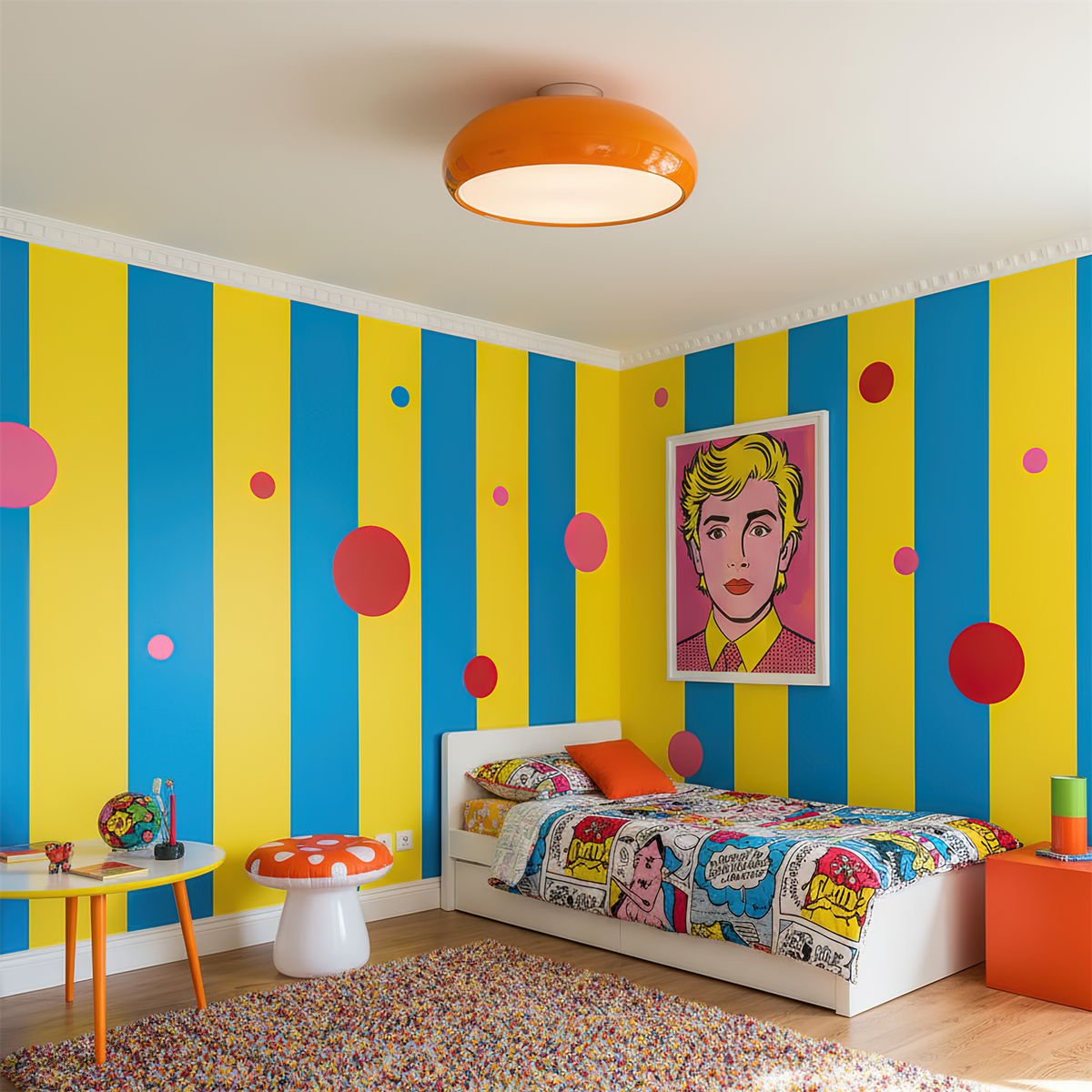 Clementine Metal Ceiling Lamp — product view 9