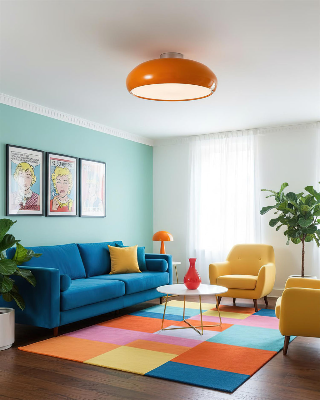 Clementine Metal Ceiling Lamp — product view 13