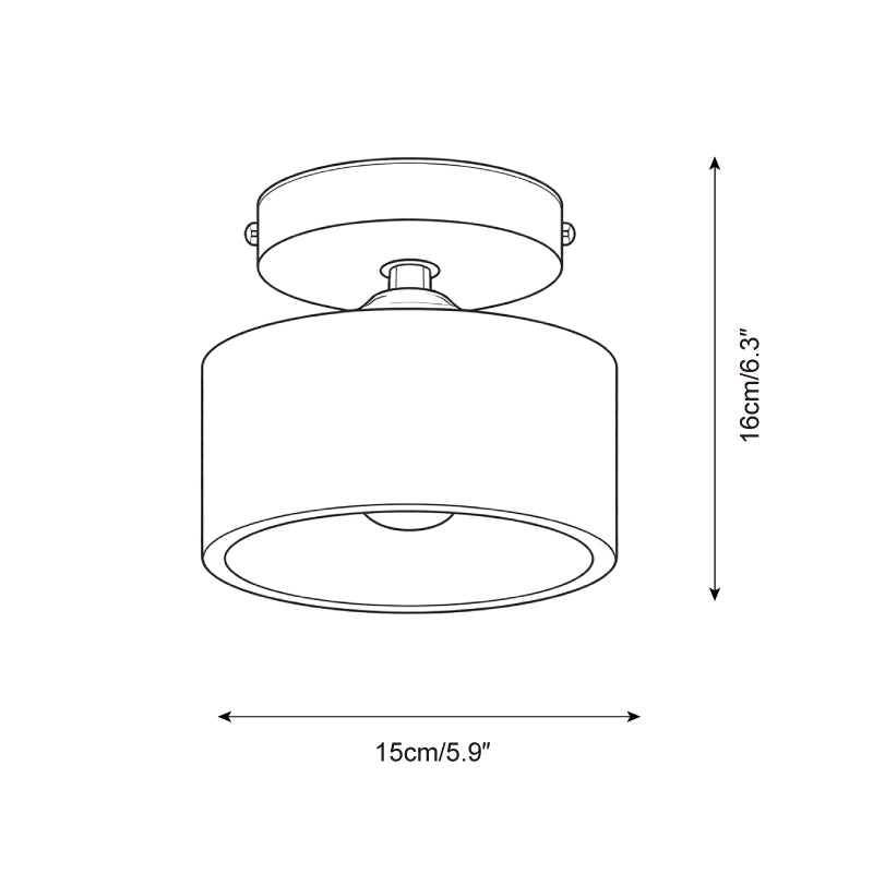 Collar Wood Ceiling Lamp — product view 7