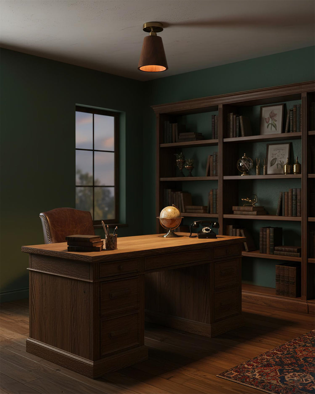 Collar Wood Ceiling Lamp — product view 12