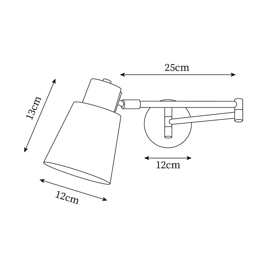 Collin Adjustable Wood Wall Lamp — product view 5