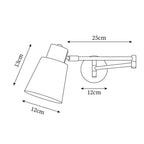 Collin Adjustable Wood Wall Lamp — product view 5
