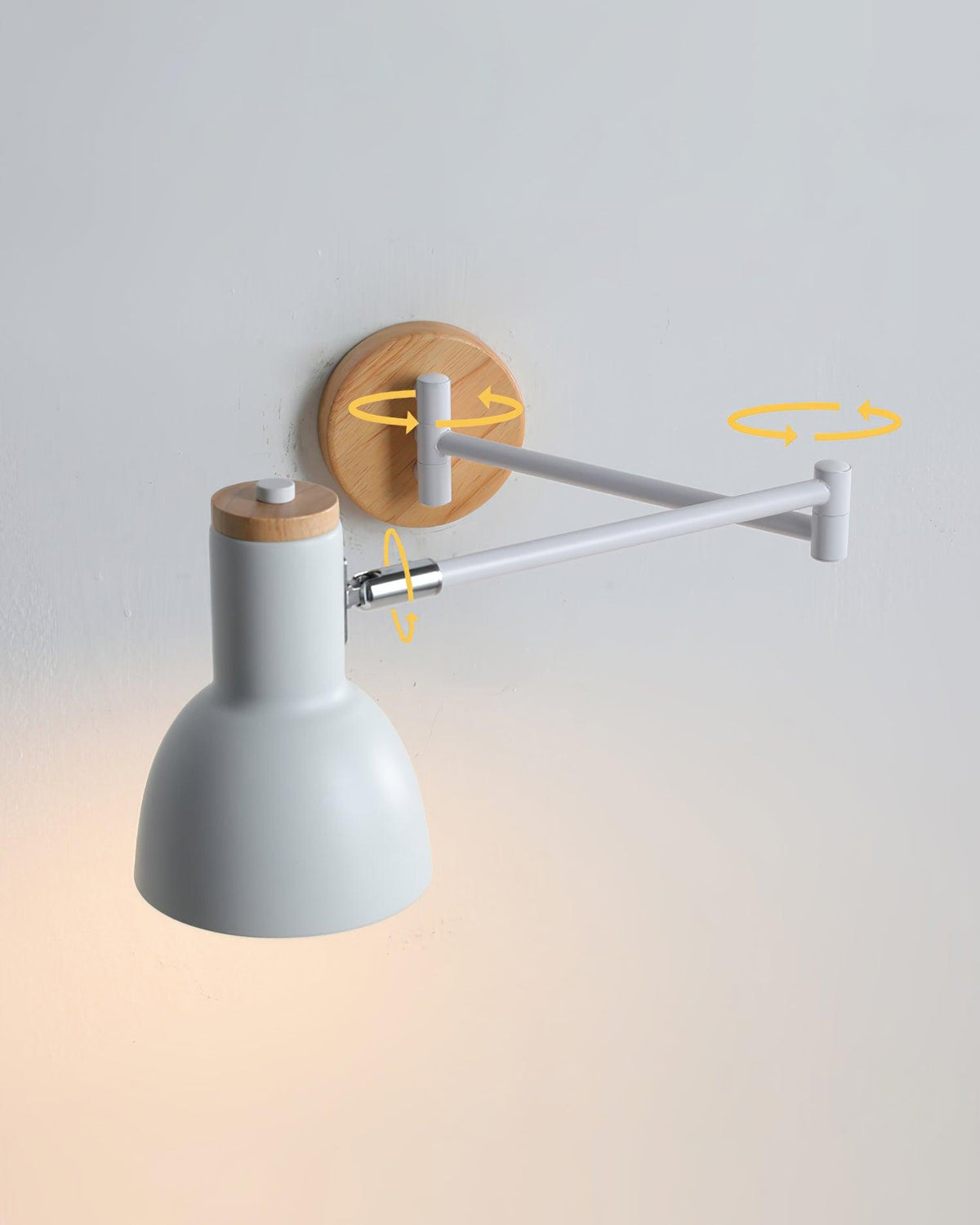 Collin Adjustable Wood Wall Lamp — product view 3