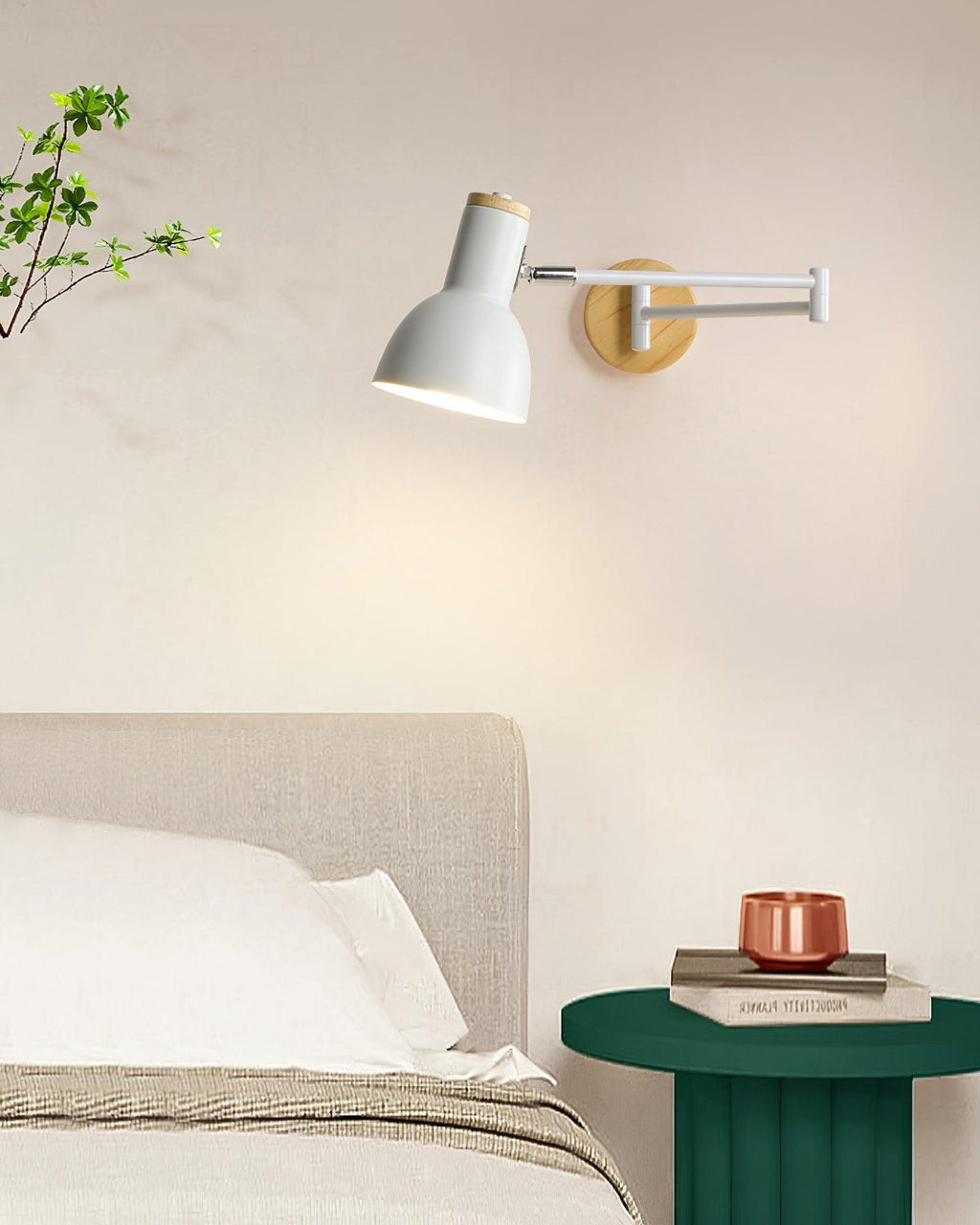 Collin Adjustable Wood Wall Lamp — product view 7