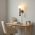 Coslett Wood Plug In Wall Lamp — product view 10