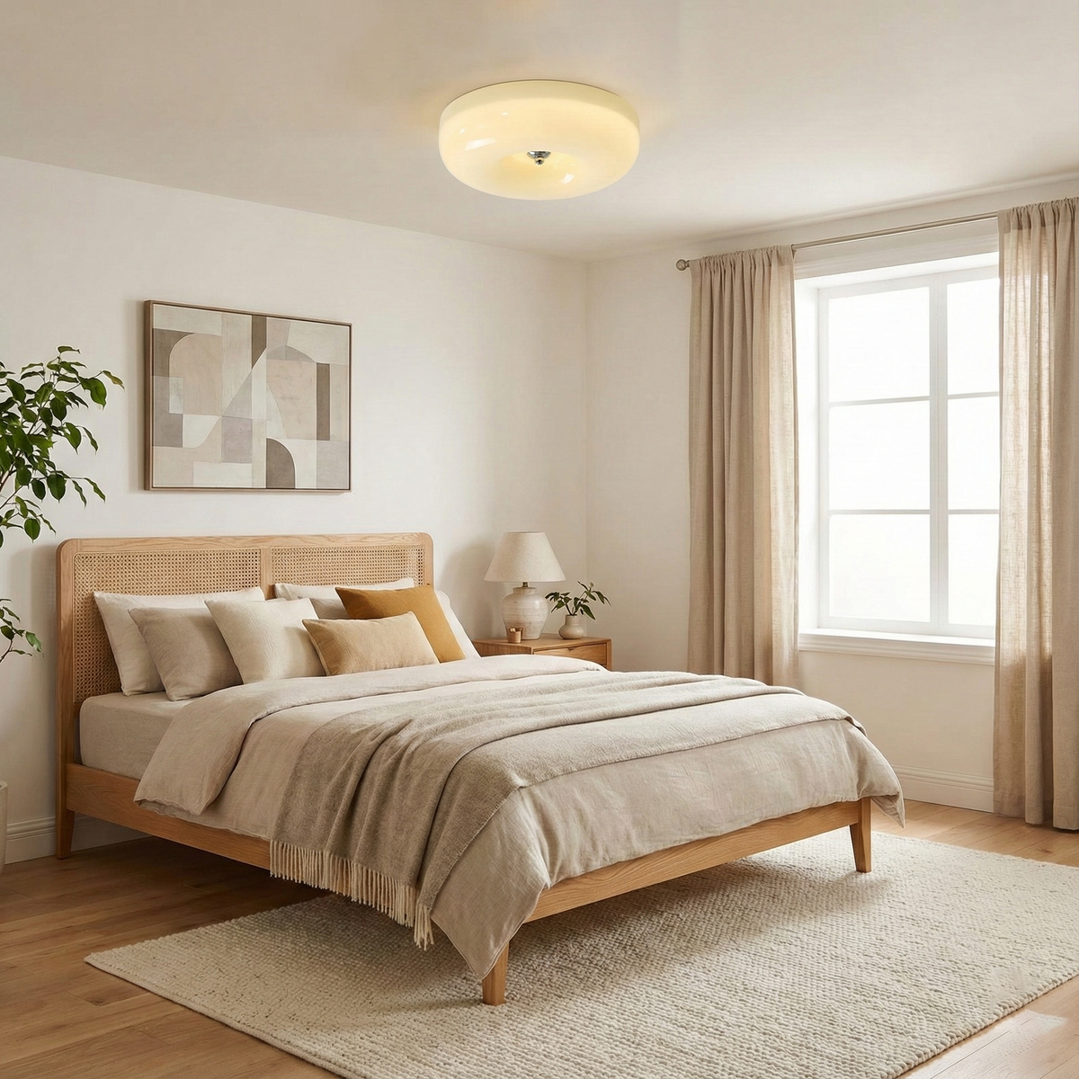 Cream Pudding Ceiling Lamp — product view 2