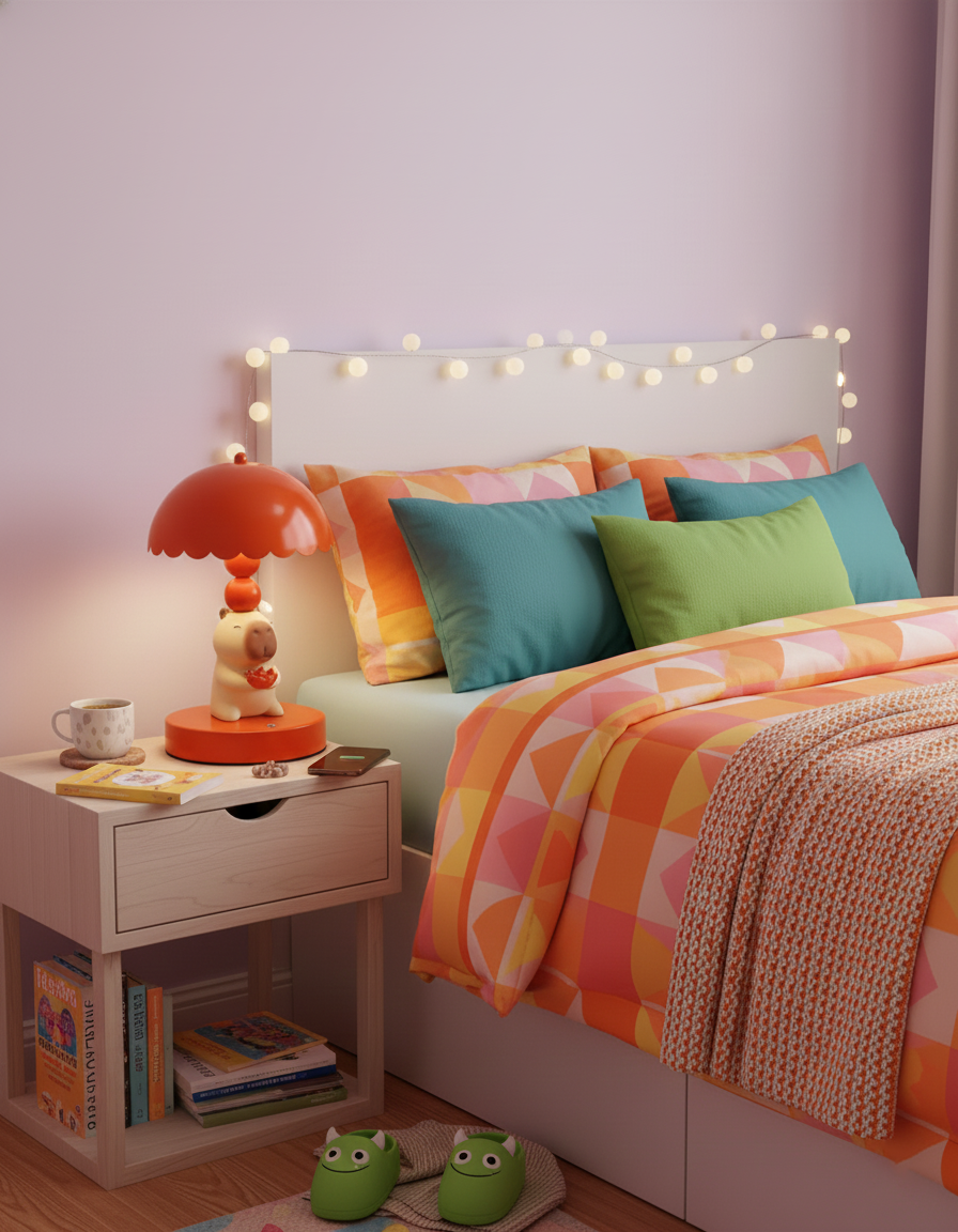 Cute Capibara Metal Table Lamp — product view 7