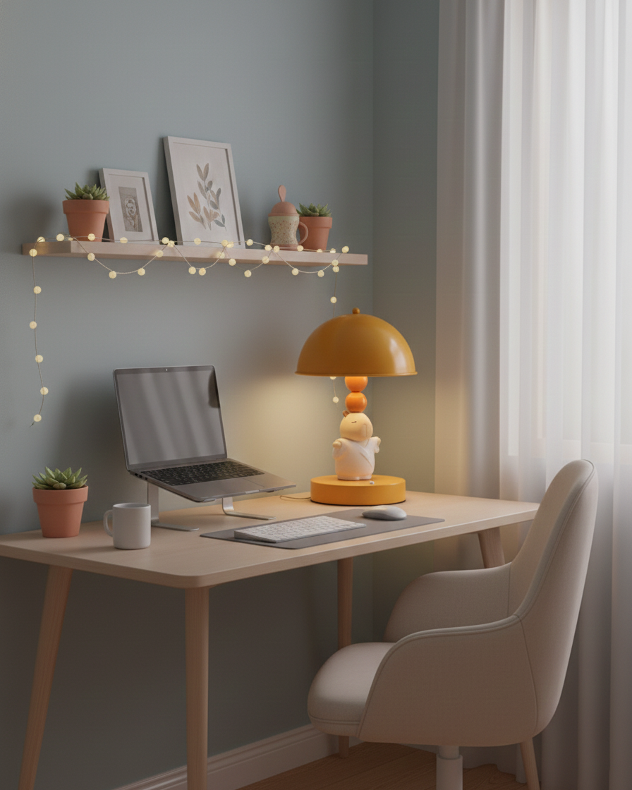 Cute Capibara Metal Table Lamp — product view 9