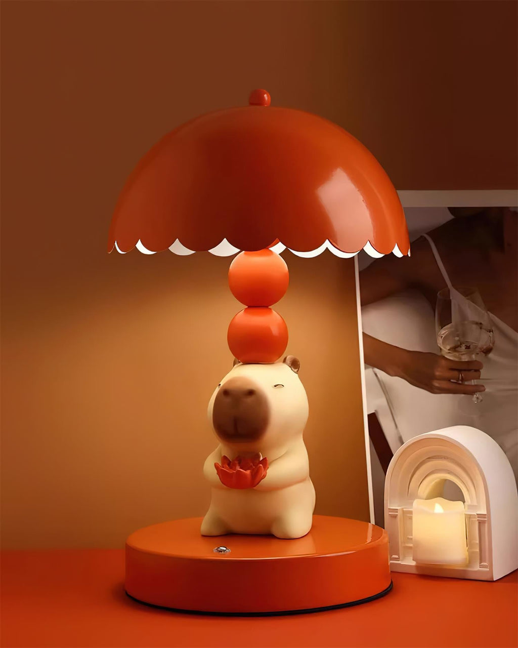 Cute Capibara Metal Table Lamp — product view 12