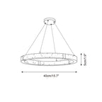 Dainolite Circle Travertine Chandelier — product view 5