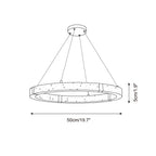 Dainolite Circle Travertine Chandelier — product view 6