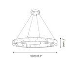 Dainolite Circle Travertine Chandelier — product view 7