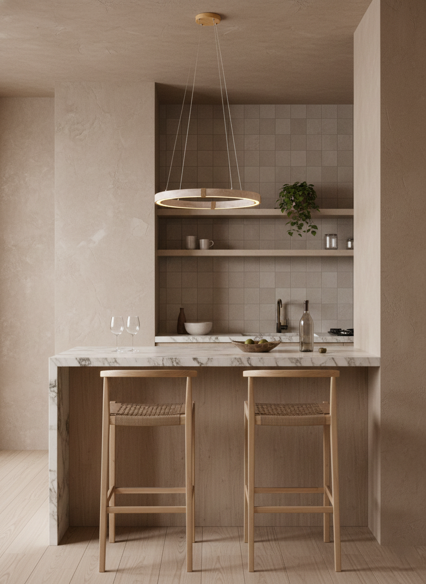 Dainolite Circle Travertine Chandelier — product view 11