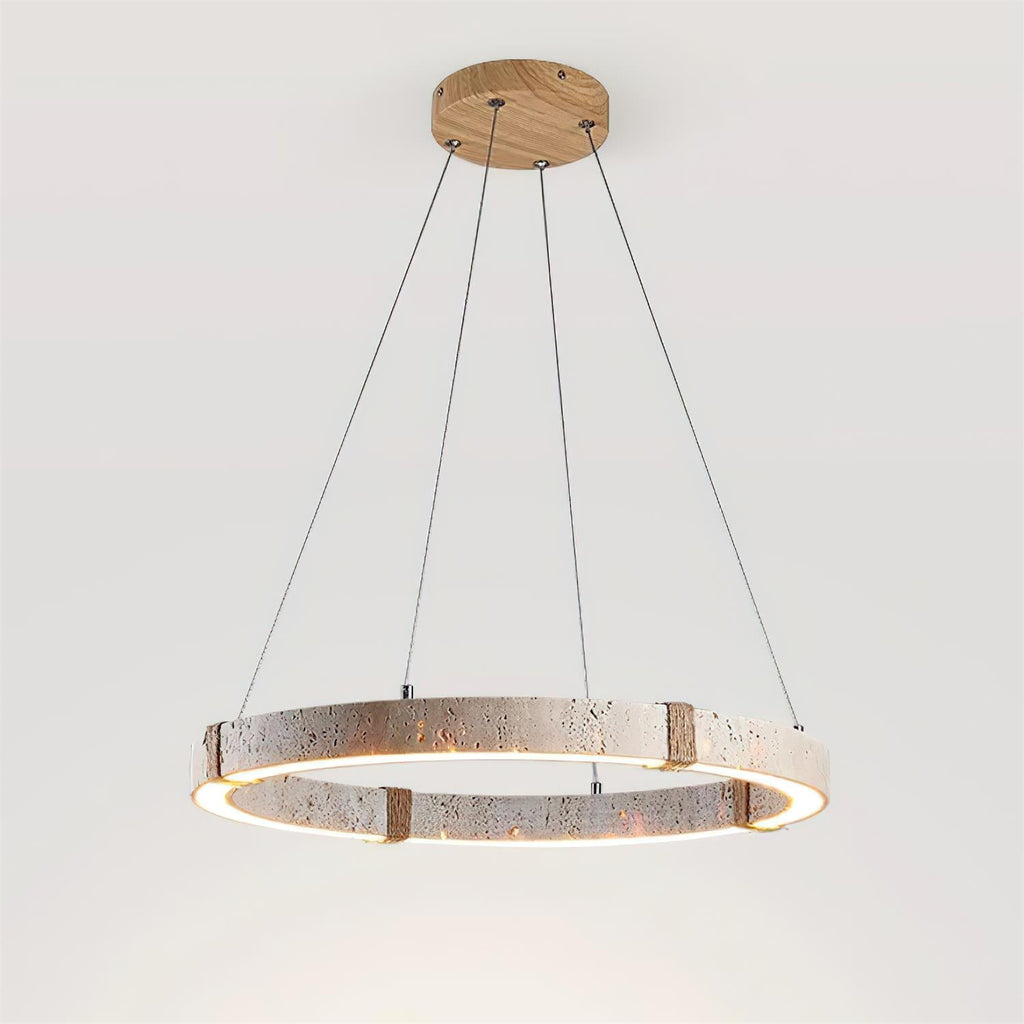 Dainolite Circle Travertine Chandelier — product view 17