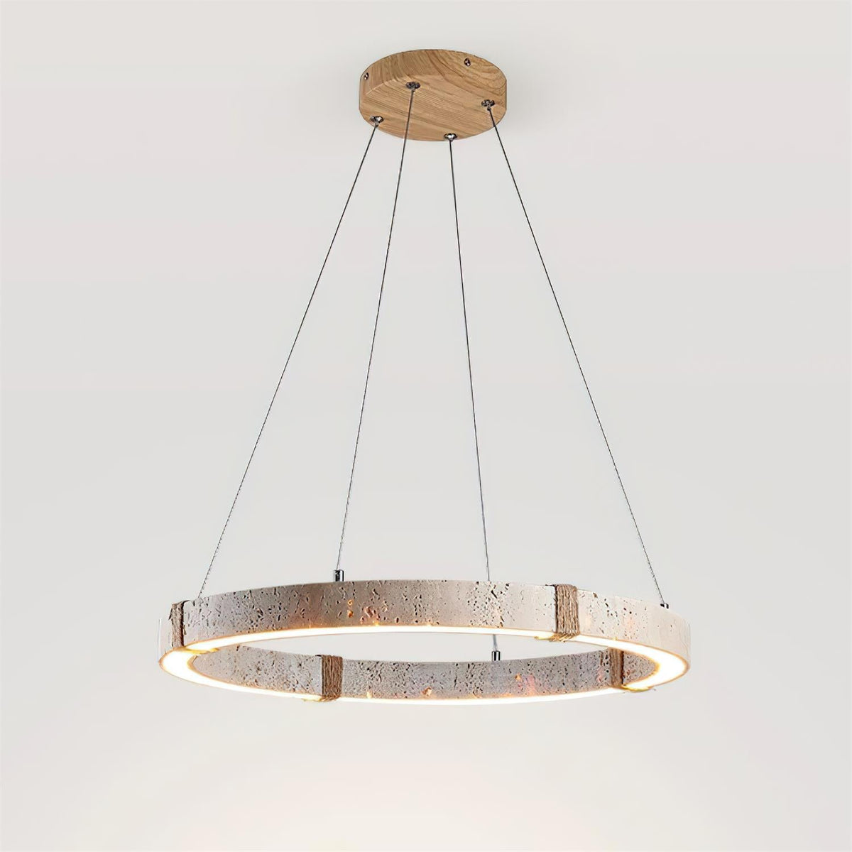 Dainolite Circle Travertine Chandelier — product view 17