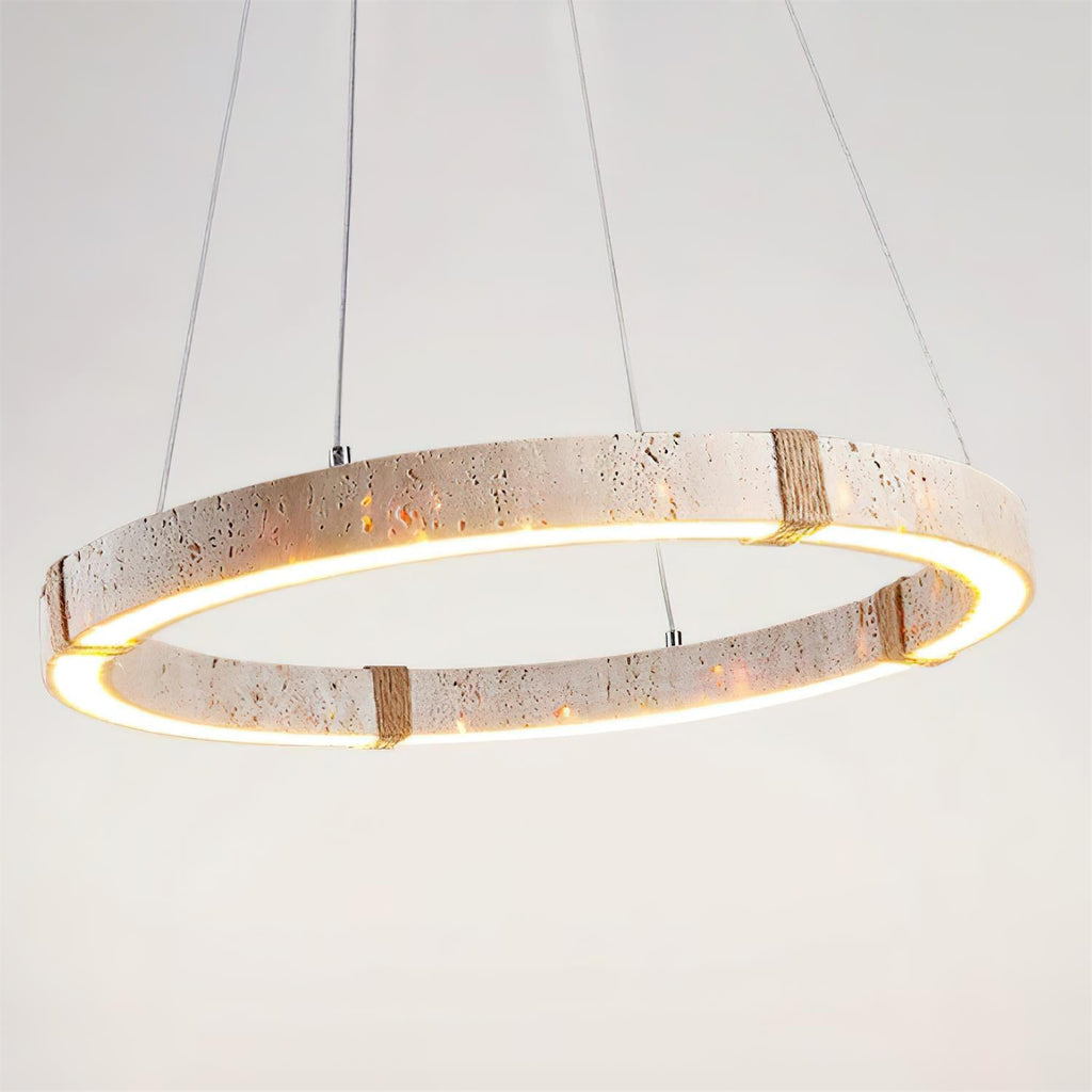 Dainolite Circle Travertine Chandelier — product view 19