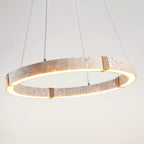 Dainolite Circle Travertine Chandelier — product view 19