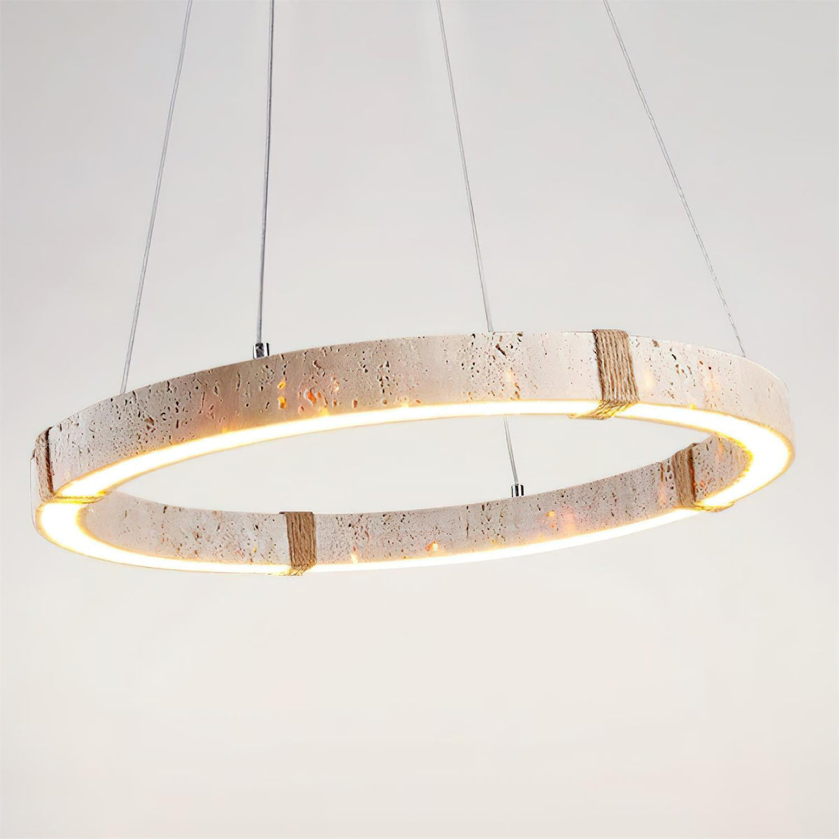 Dainolite Circle Travertine Chandelier — product view 19