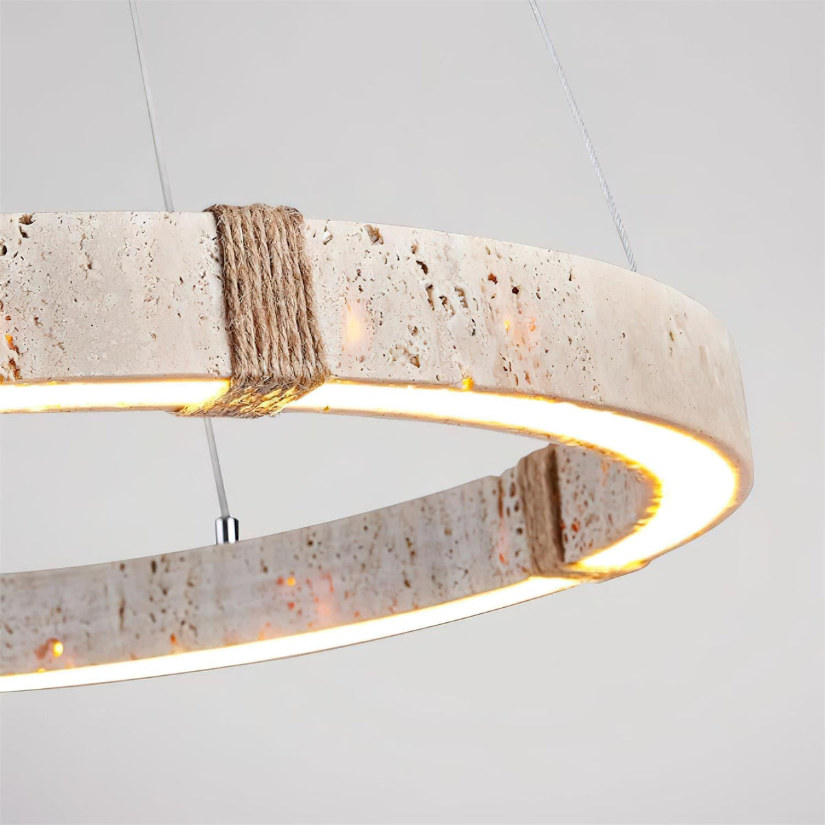 Dainolite Circle Travertine Chandelier — product view 24