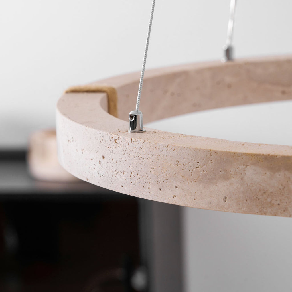 Dainolite Circle Travertine Chandelier — product view 29