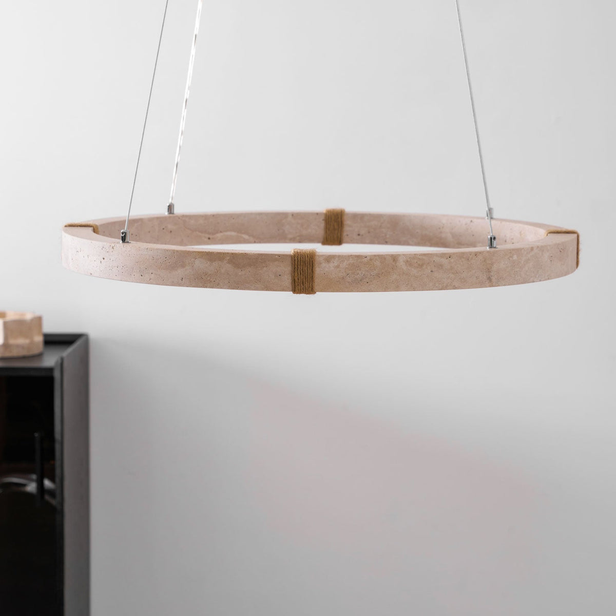 Dainolite Circle Travertine Chandelier — product view 30