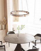 Dainolite Circle Travertine Chandelier — product view 15
