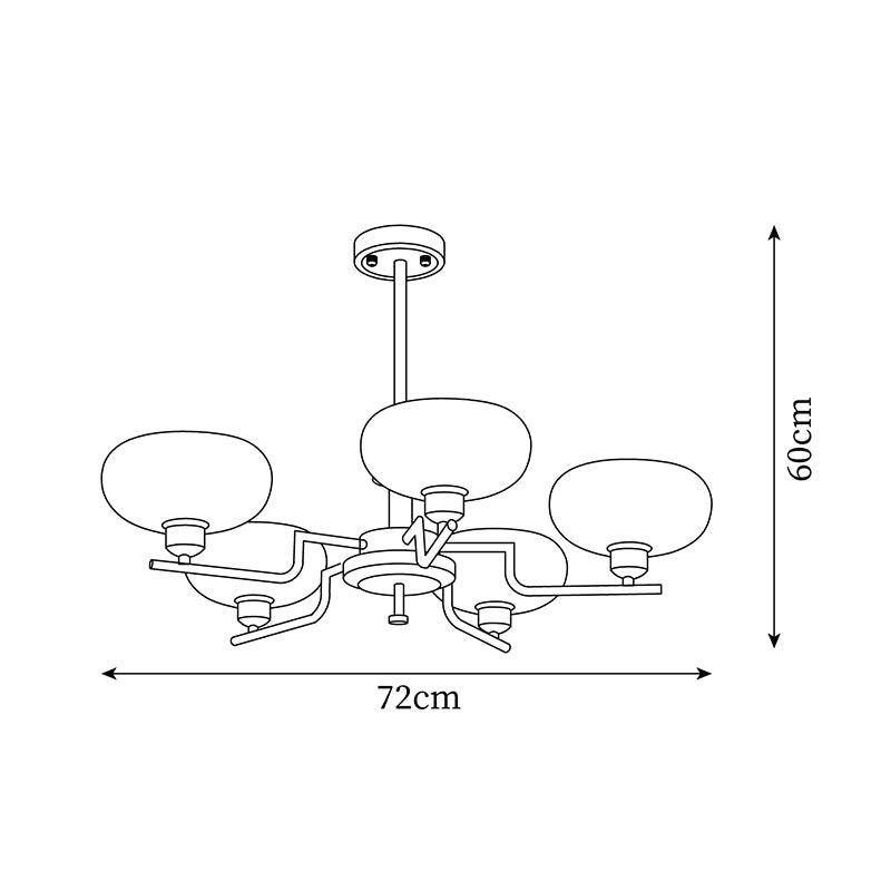 Dalisia Medieval Glass Chandelier — product view 6