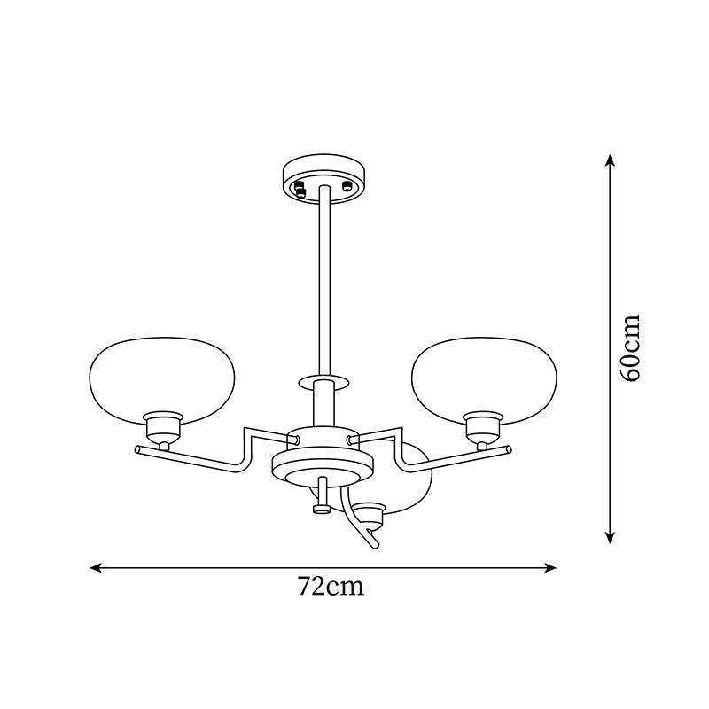Dalisia Medieval Glass Chandelier — product view 5