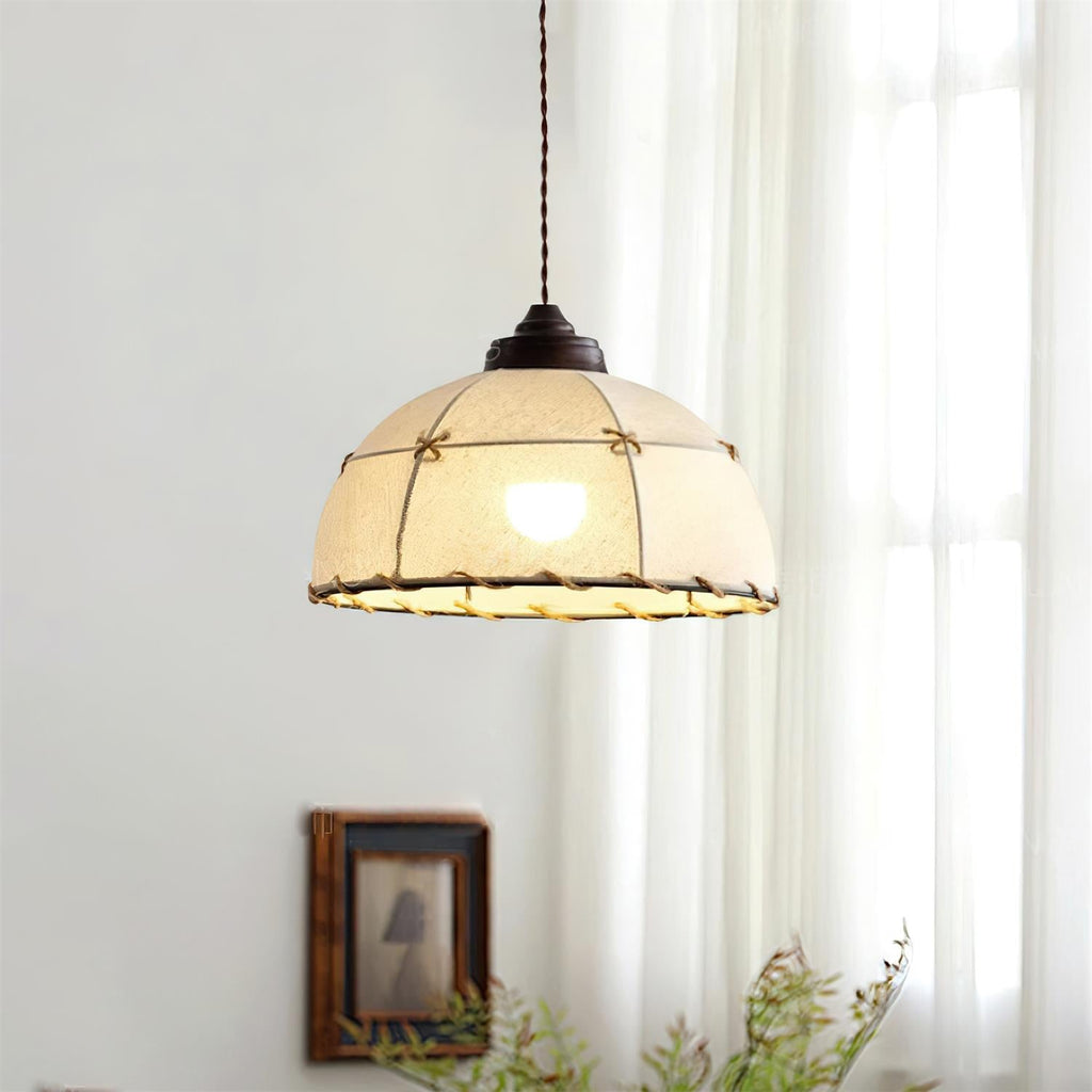 Dome Jari Wood Pendant Lamp — product view 9