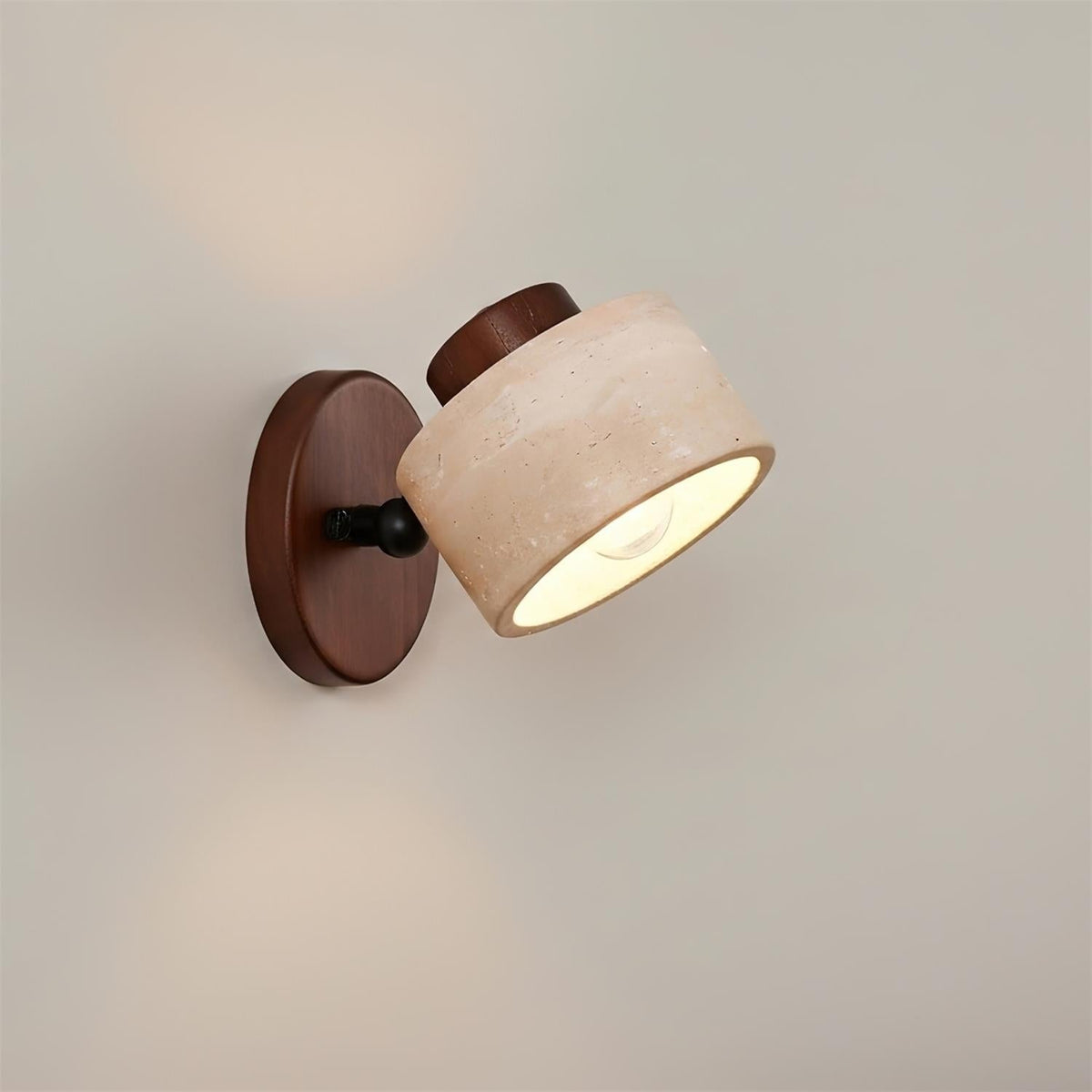 Driftstone Travertine Wall Lamp — product view 2