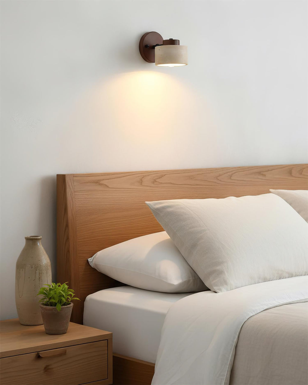 Driftstone Travertine Wall Lamp — product view 3