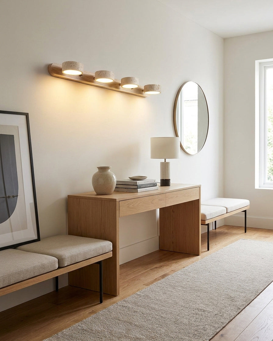 Duvale Travertine Wall Sconce — product view 3