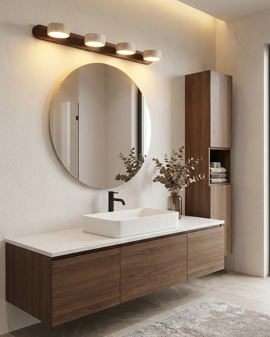 Duvale Travertine Wall Sconce — product view 4