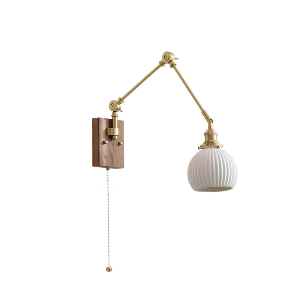 Elia Swing Arm Wood Wall Lamp — product view 16
