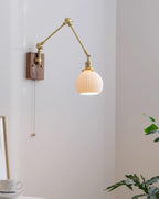 Elia Swing Arm Wood Wall Lamp — product view 21