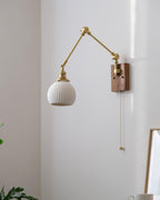 Elia Swing Arm Wood Wall Lamp — product view 10