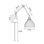 Elia Swing Arm Wood Wall Lamp — product view 8