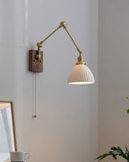 Elia Swing Arm Wood Wall Lamp — product view 4