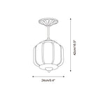 Eloise Meliora Glass Ceiling Lamp — product view 5
