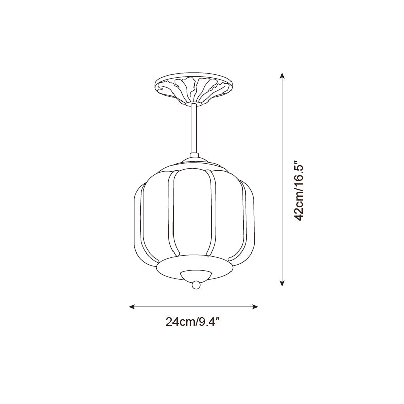 Eloise Meliora Glass Ceiling Lamp — product view 5
