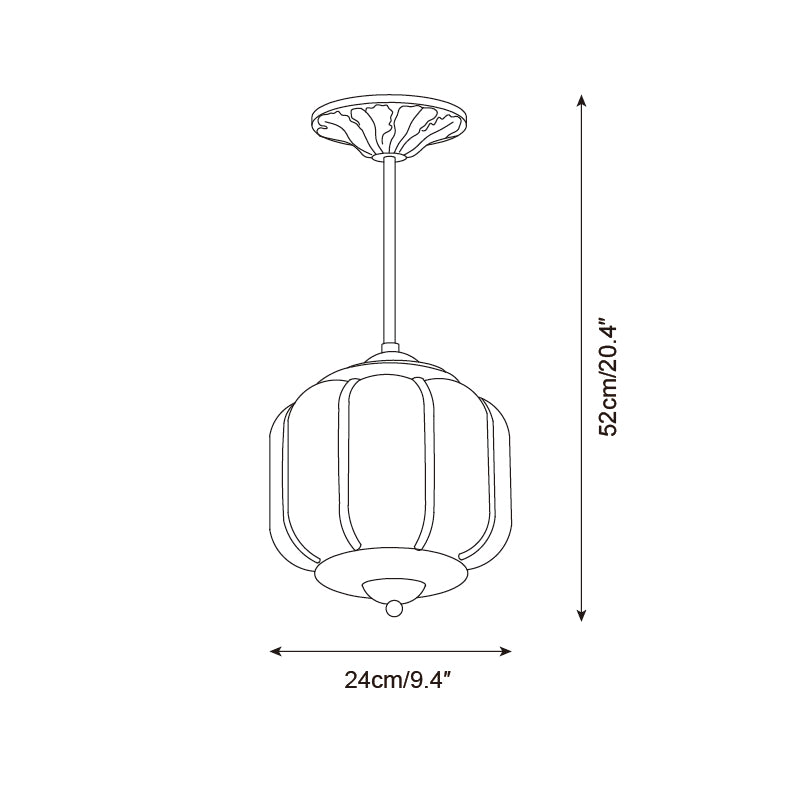 Eloise Meliora Glass Ceiling Lamp — product view 6