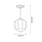 Eloise Meliora Glass Ceiling Lamp — product view 6