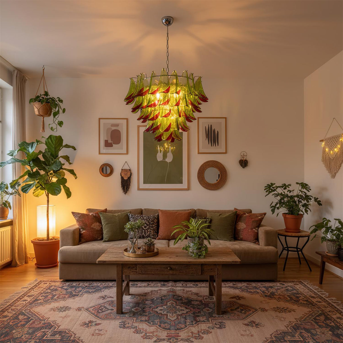 Emily Petal Glass Chandelier — product view 12