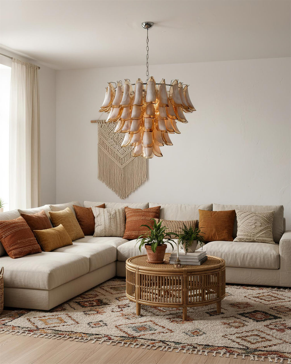 Emily Petal Glass Chandelier — product view 9