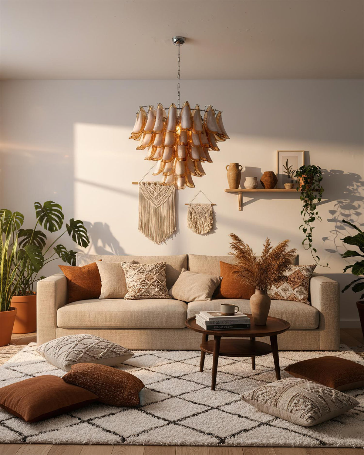 Emily Petal Glass Chandelier — product view 10