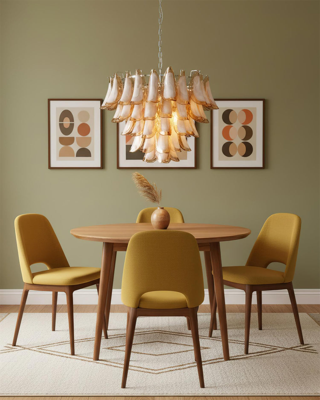 Emily Petal Glass Chandelier — product view 11