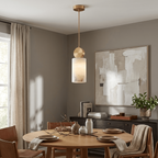 Etruscan Alabaster Pendant Light