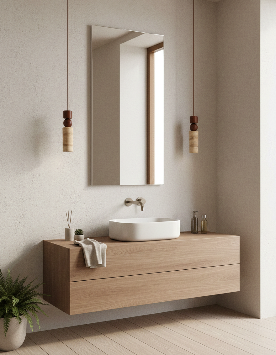 Fables Travertine Pendant Lamp — product view 7