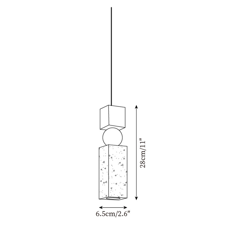 Fables Travertine Pendant Lamp — product view 5