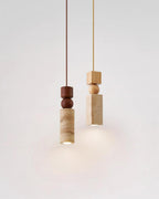 Fables Travertine Pendant Lamp — product view 3